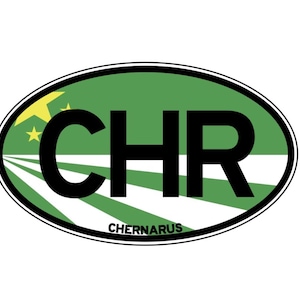 DayZ Chernarus Flag Country Code Sticker Vinyl Decal