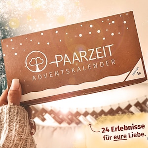 Paarzeit Adventskalender 2023 Edition 4 Neuerscheinung für Leichtigkeit im Advent Geschenk für Frauen und Männer Zweisamkeitsbox Paare Bild 1