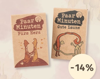 Paarzeit PaarMinuten Doppelpack – spielerische Gesprächskarten für Paare | Geschenke für Eltern Partner | einzigartig Valentinstagsgeschenk