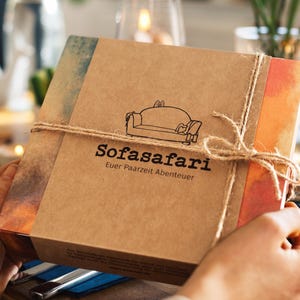 Cadeau-idee voor de herfst – avonturenbox voor koppels – couple time sofa safari – cadeau voor vrouwen & mannen, partner, bruidspaar, togetherness box