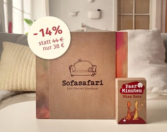 Erlebnisbox + Kartenset für Paare – Abenteuer & Herzklopfen, Valentinstag, Hochzeit, Geschenk für Frauen, Männer, Brautpaar, Zweisamkeitsbox