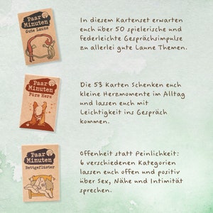 Gesprächskarten für Paare Paarzeit PaarMinuten Dreierpack Geschenkidee für Frauen und Männer zur Hochzeit Jahrestag für Eltern Partner zdjęcie 5