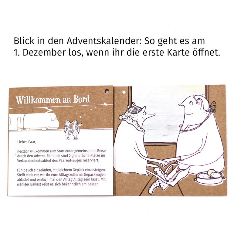 Paarzeit Adventskalender 2023 Edition 4 Neuerscheinung für Leichtigkeit im Advent Geschenk für Frauen und Männer Zweisamkeitsbox Paare Bild 4