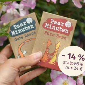 Paarzeit PaarMinuten Doppelpack – spielerische Gesprächskarten für Paare – einzigartiges Geschenk für Valentinstag, für Frauen und Männer