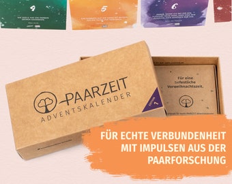 Paarzeit Adventskalender Edition 1 – Kalender für Gemeinsame Zeit im Advent | Zeit statt Zeug | Geschenk für Freundin | Geschenk für Paare