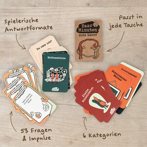 Paarzeit PaarMinuten Doppelpack spielerische Gesprächskarten für Paare Geschenke für Eltern Partner einzigartig Valentinstagsgeschenk Bild 4