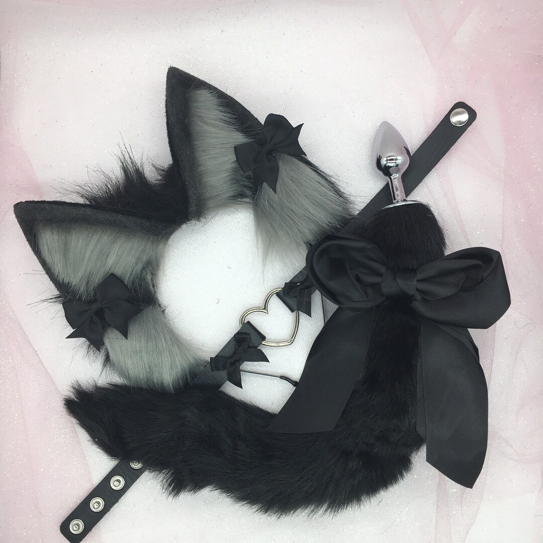 XEPST Katze Cosplay Set – Rosa Schwanz, Ohren & Glockenhalsband Für Partys & Karneval