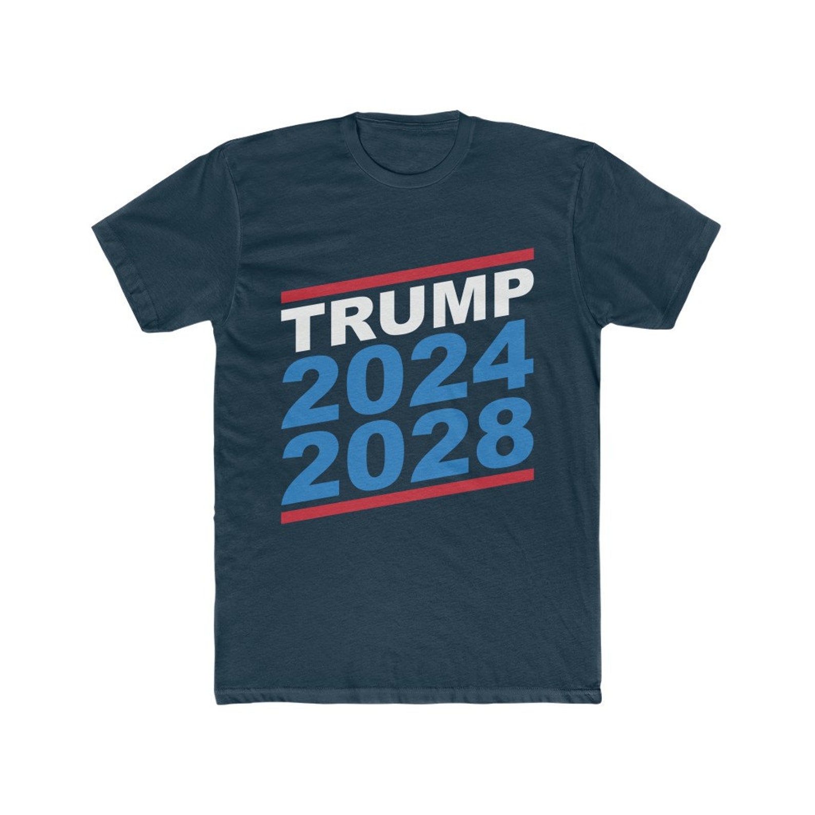 Trump 2024 2028 Men's Cotton Crew Tee | Etsy