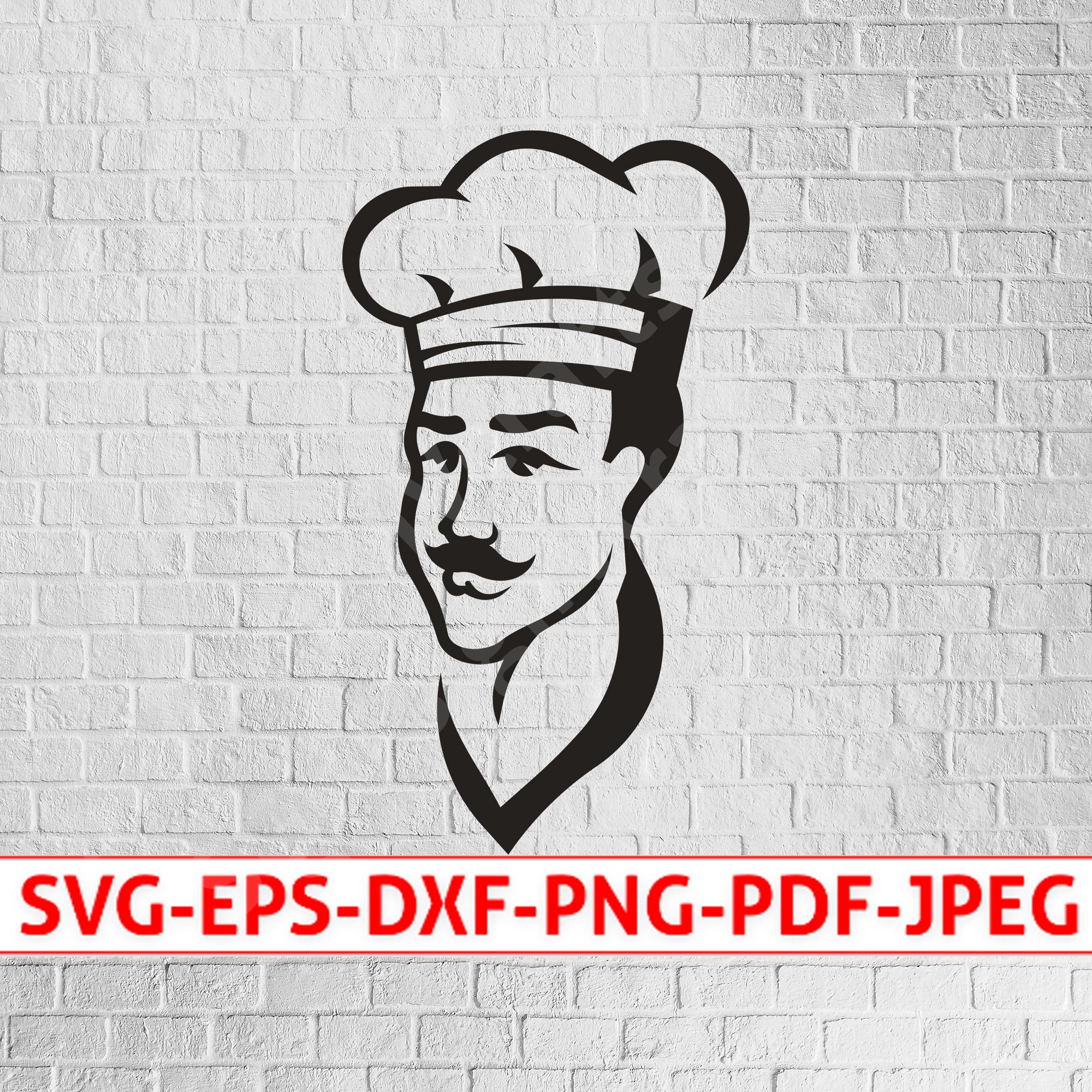 Chief of Restaurant SVG Chef SVG Restaurant Clipart Chef Etsy