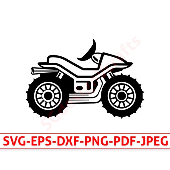 Atv Svg Atv Cut File Atv 4 Wheeler Svg Motocross Clip Art Etsy France