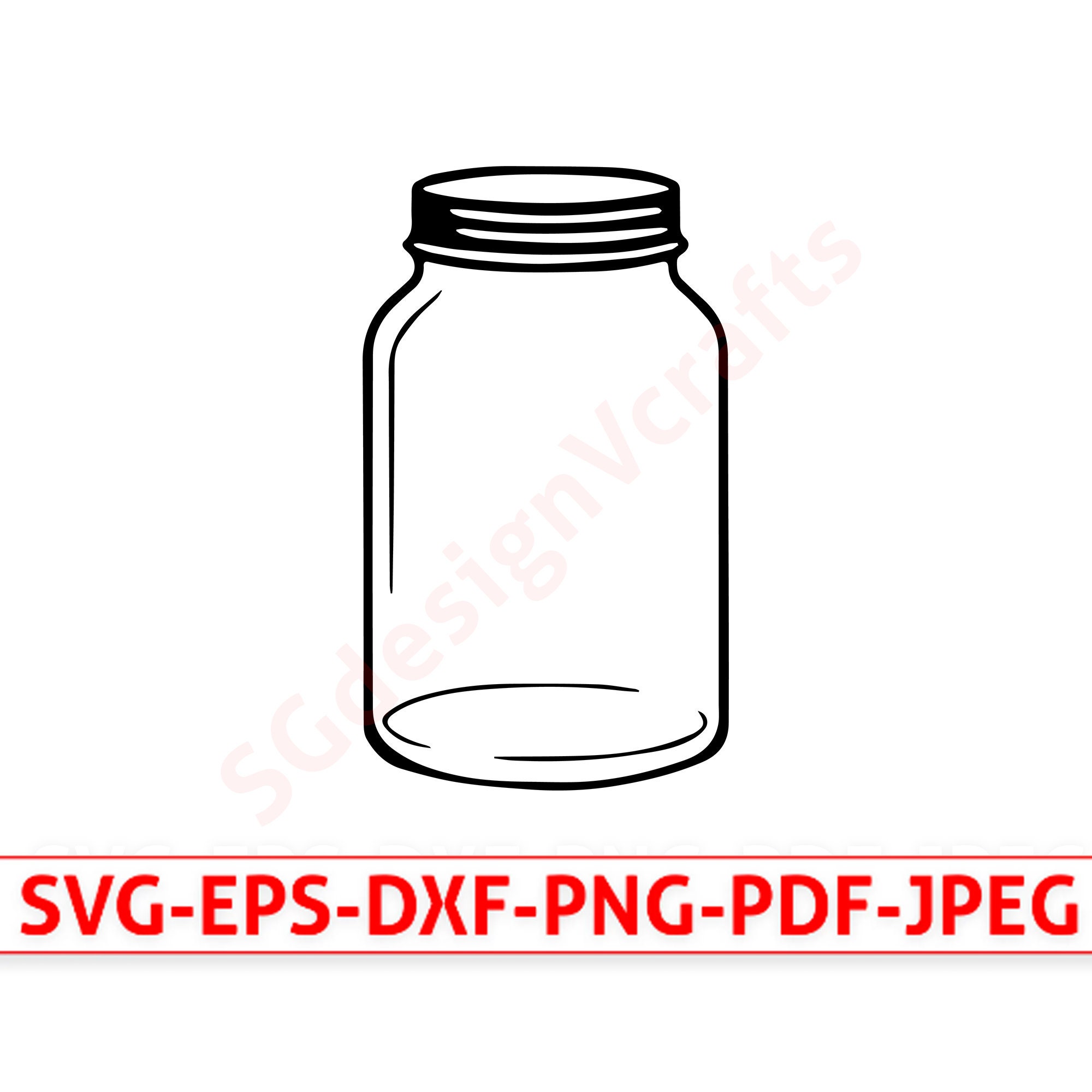 Mason Jar Svg Mason Jar Cut File Mason Jar Cricut Cut File Mason Jar  Silhouette Cut File Mason Jar Clip Art Jelly Svg -  Denmark