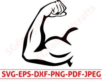 Abs muscle icon outline vector. Muscular arm. Strength fiber Stock