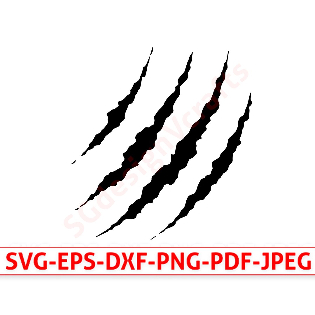 Scratches Svg, Claw Scratches, Claw Marks SVG, Paw Scratches SVG, Scrapes, Claw Scratches