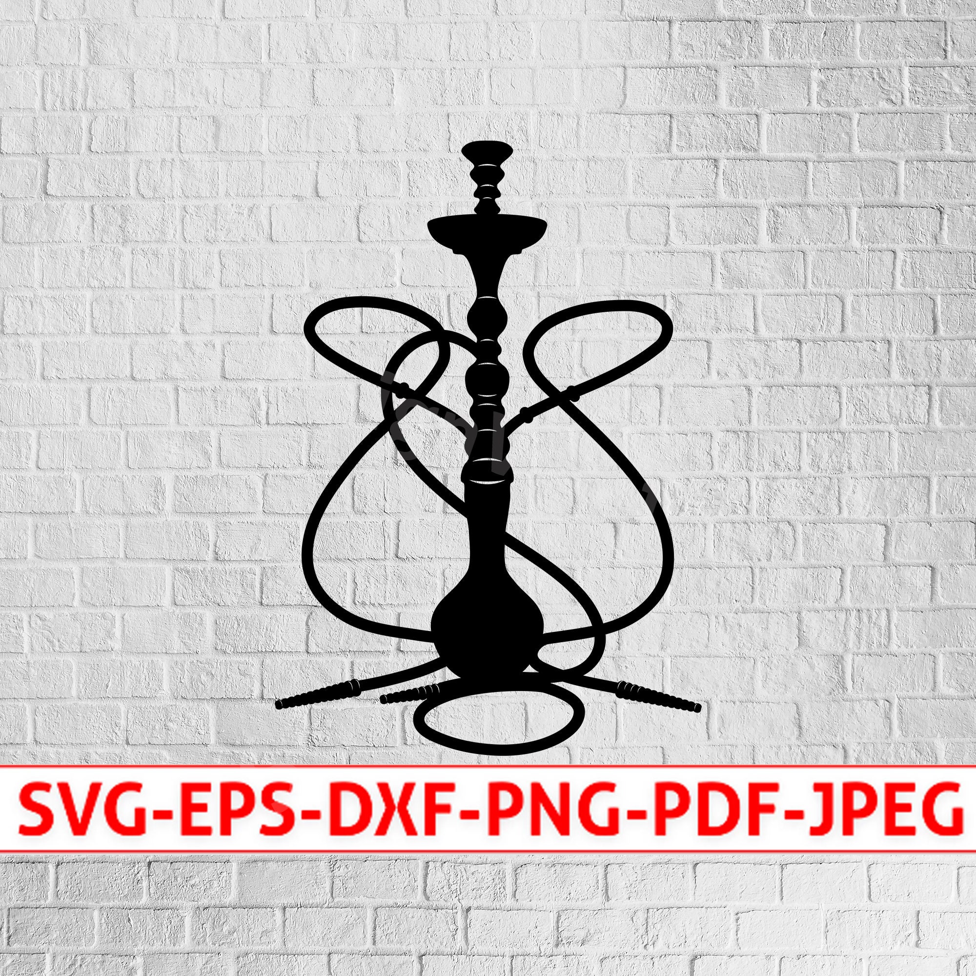 Hookah SVG Hookah PNG Hookah DXF Hookah Cut File Smoke Etsy India