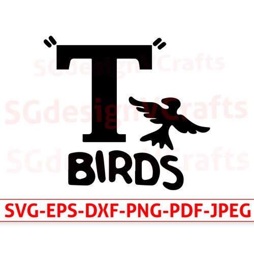 Grease Svg Cut Files T Birds Svg Dxf Cutting Files Pink Etsy