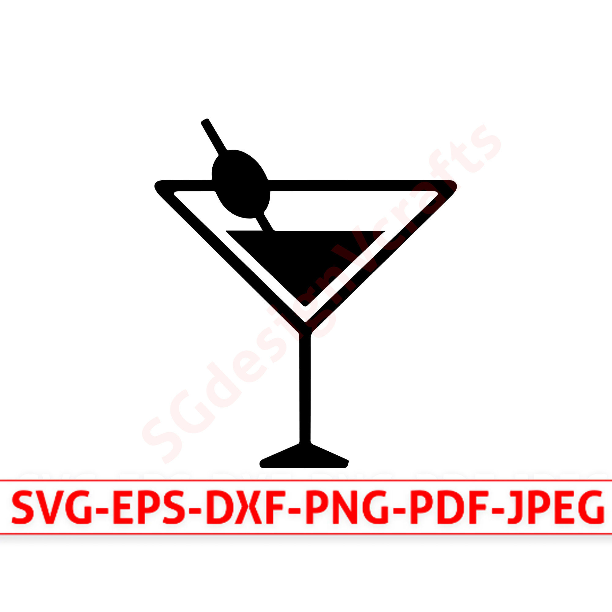 Martini Glass SVG, PNG, PDF, Martini svg, cocktails svg, alcohol svg, Martini  Glass png