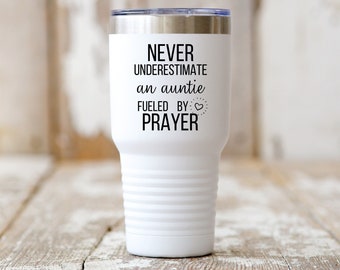 Personalized Christian Gift For Auntie Pregnancy Announcement Auntie Appreciation Religious Auntie Tumbler Personalized Aunt Gift From Niece