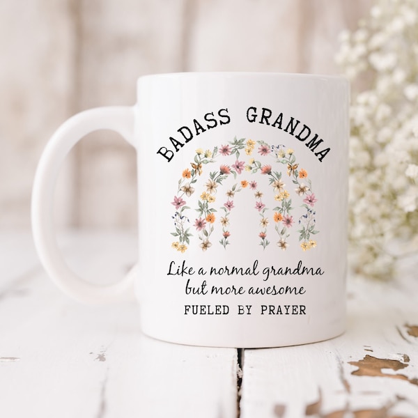 Personalized Christian Gift For Grandma Religious Mug Grandma Praying Mug Religious Gifts For Grandma Baby Announcement New Grandma Mug