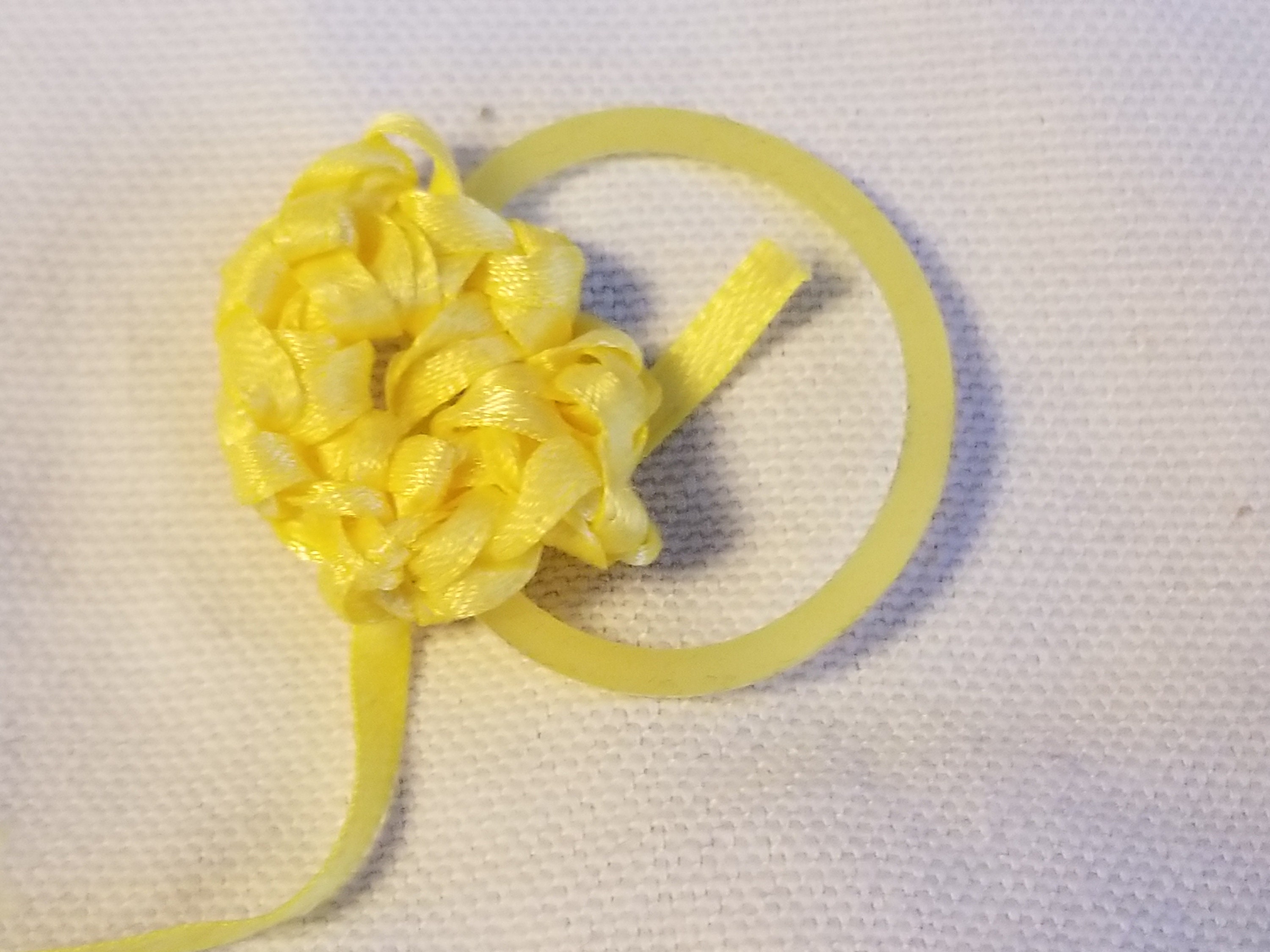 Elastic Crocheted Ribbon Hair Tie Etsy UK