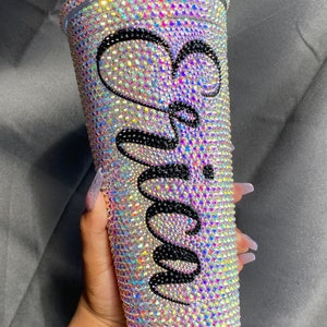 Personalized Bling Tumbler Double Wall Cold Cup