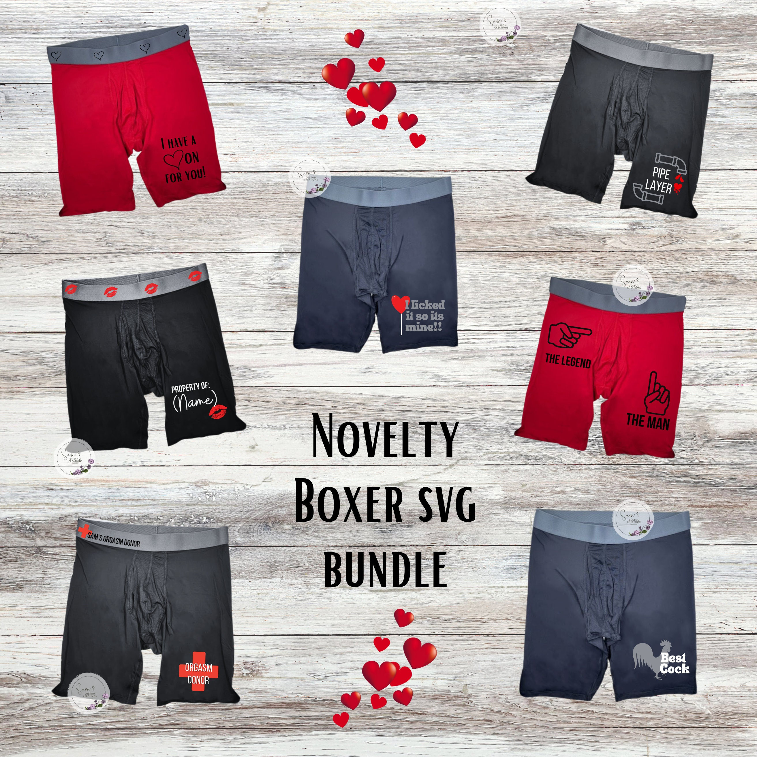 Men's Boxers Bundle Svg,boxer Brief Svg, Funny Men Boxers Svg,dirty  Underwear Svg,valentine's Day Svg,gift for Him Svg 