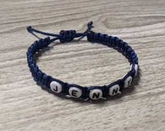 Bracelet d'amitié en cordon tressé, Bijoux personnalisé pour Homme, Cadeau personnalisé pour son meilleur ami ou son petit ami