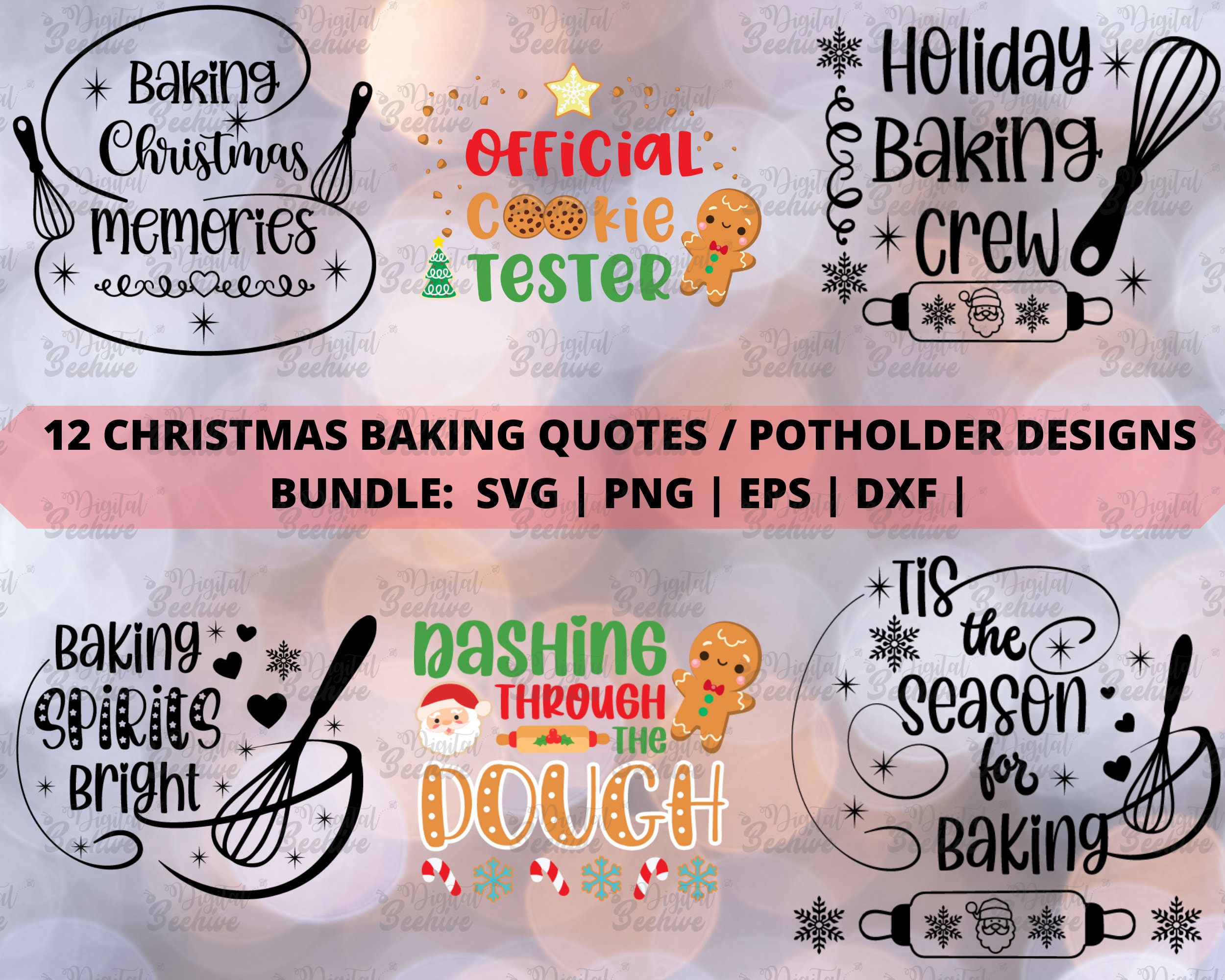 Christmas Baking Quotes Svg Christmas Baking Svg Christmas Etsy