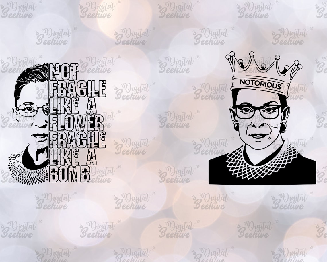 Download Rbg svg Rbg png Ruth Bader Ginsburg svg RBG collar I | Etsy