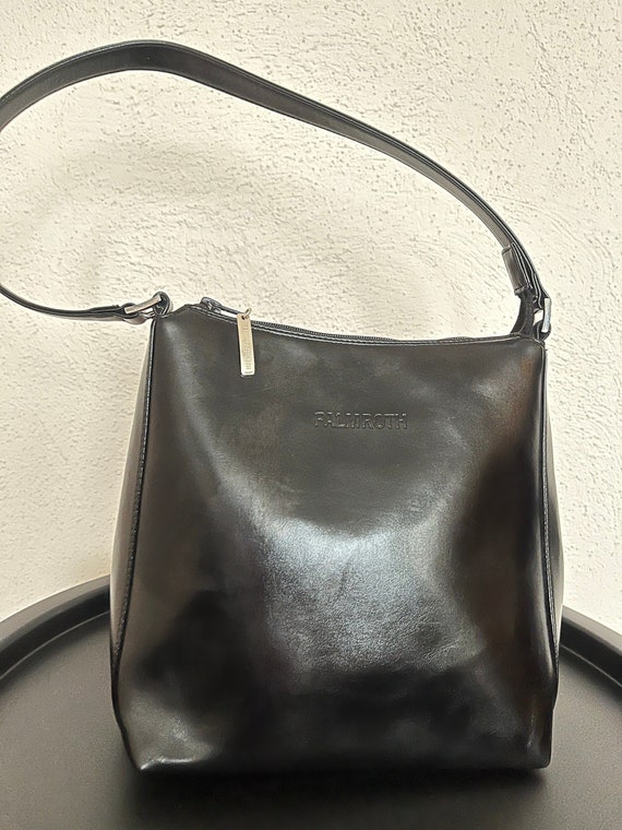 Vintage PERTTI PALMROTH shoulder bag black