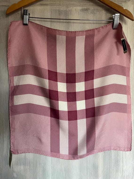 BURBERRY Nova Check Print Neckerchief 100 Silk Etsy