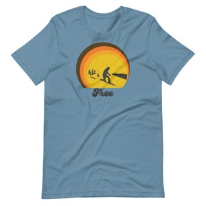 Custom Designed Telemark &quot;Free&quot; Gender Neutral T-Shirt