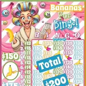 Bananas For BNO (150/175), In Every Row, Downloadable Bingo Graphic