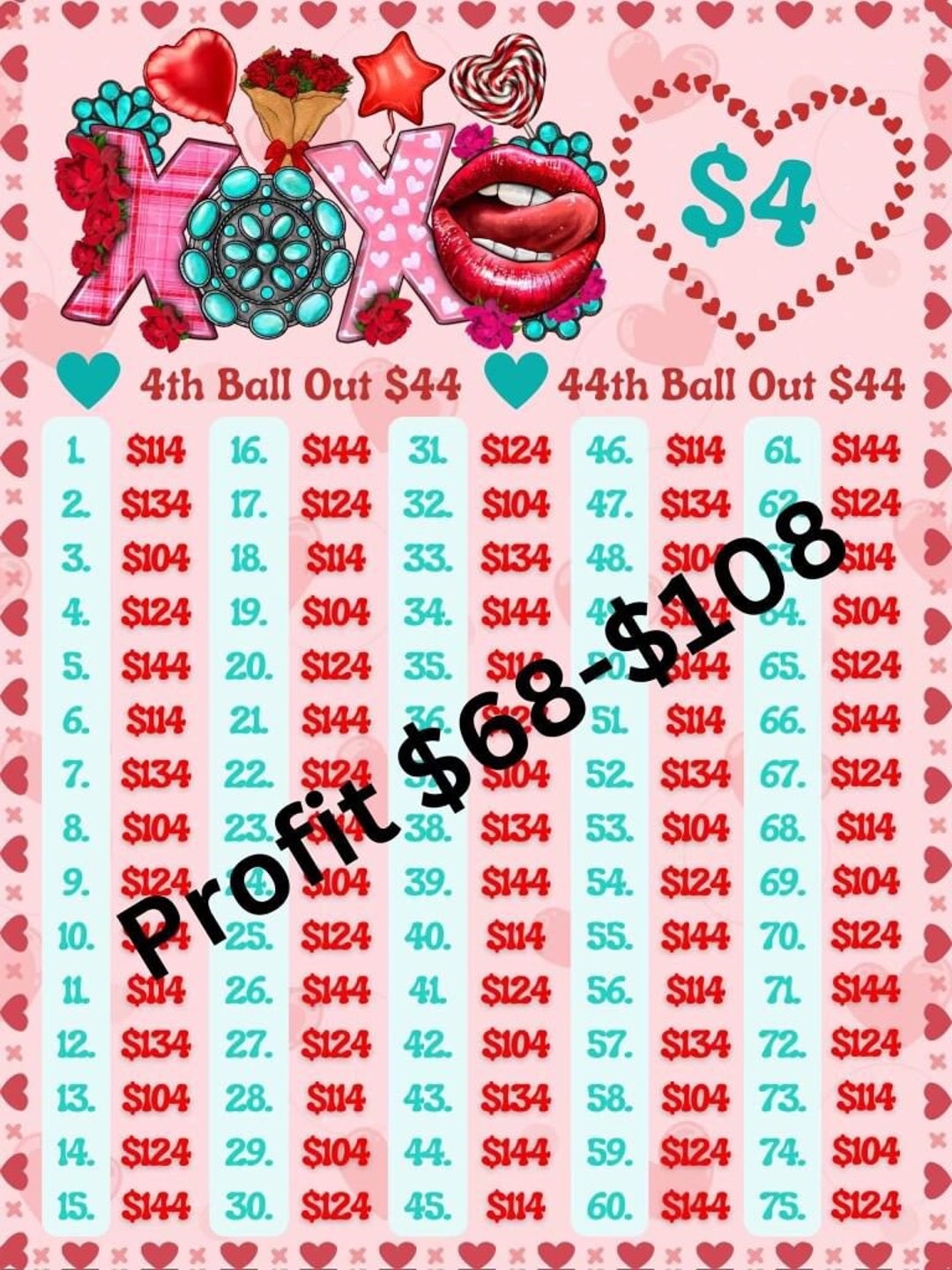 XOXO medium Last Man Standing Pick Your Prize - Etsy Israel