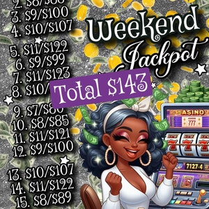 Weekendjackpot (143), PYP, downloadbare bingoafbeelding
