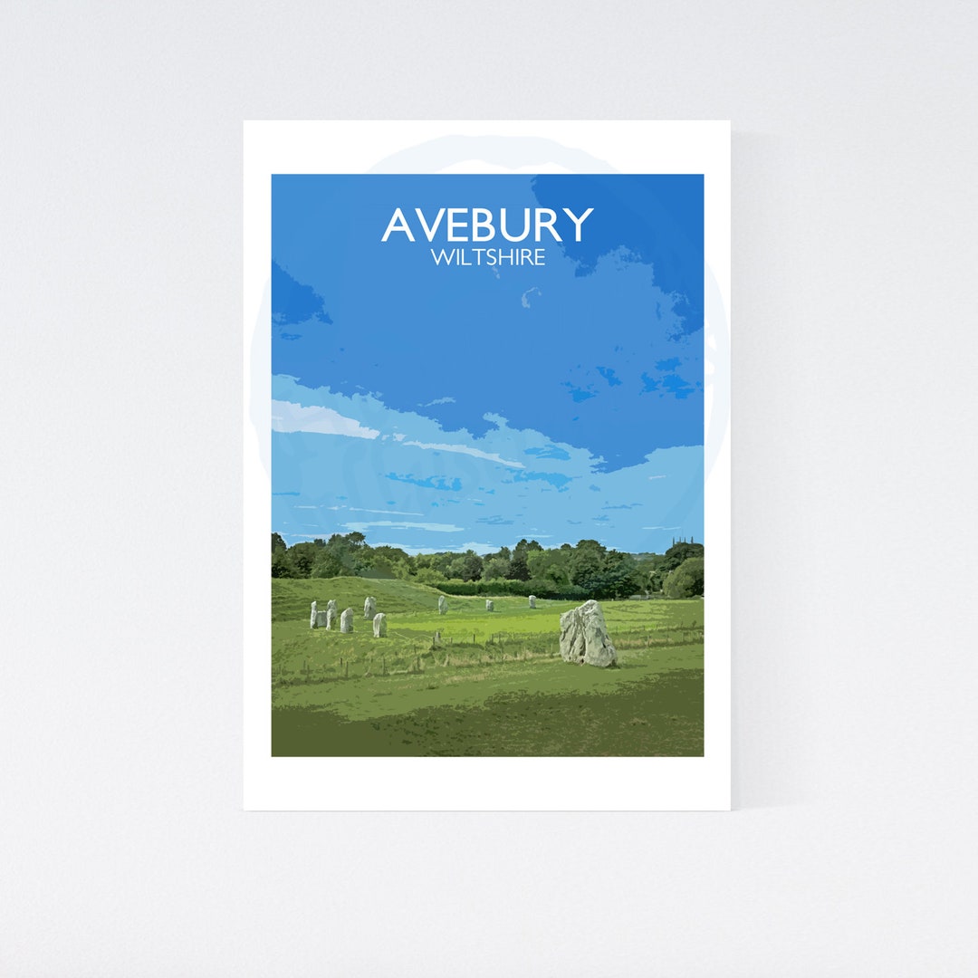 Avebury Wiltshire A4 and A3 Wall Art Prints Etsy UK