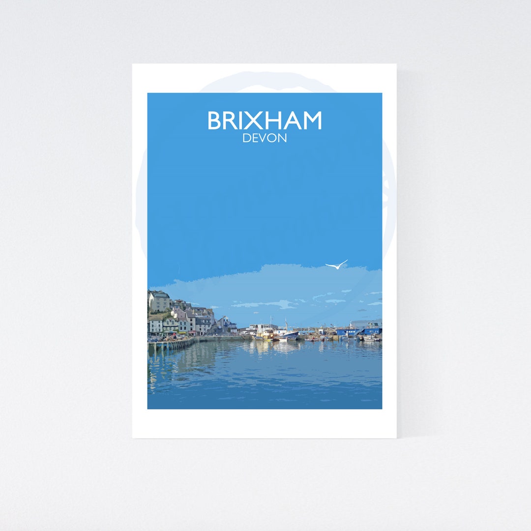 Brixham, Devon A4 and A3 Wall Art Prints Etsy UK