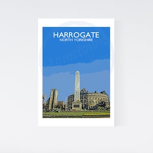 Harrogate, North Yorkshire - A4 and A3 Wall Art Prints