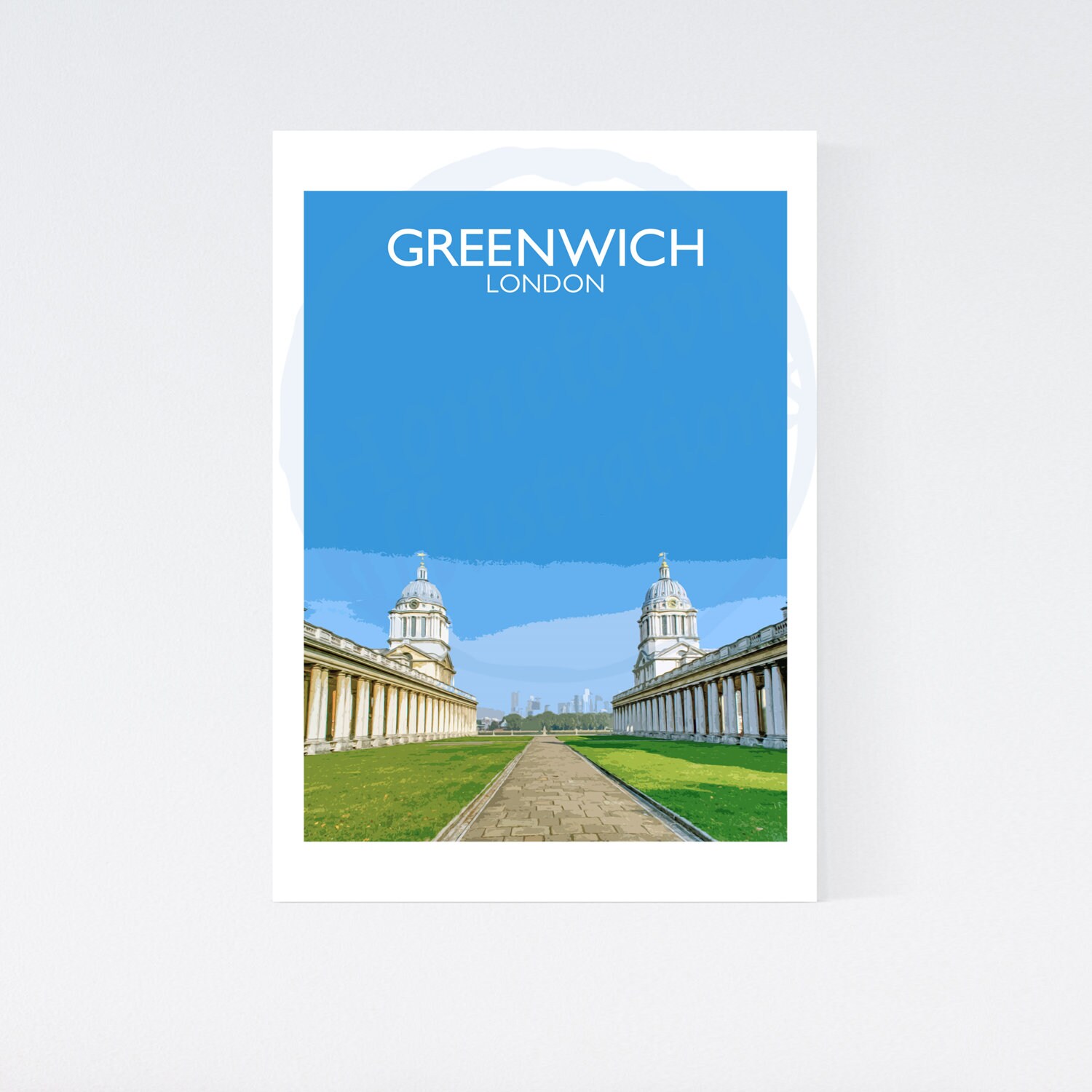 Greenwich London A4 and A3 Wall Art Prints Etsy UK