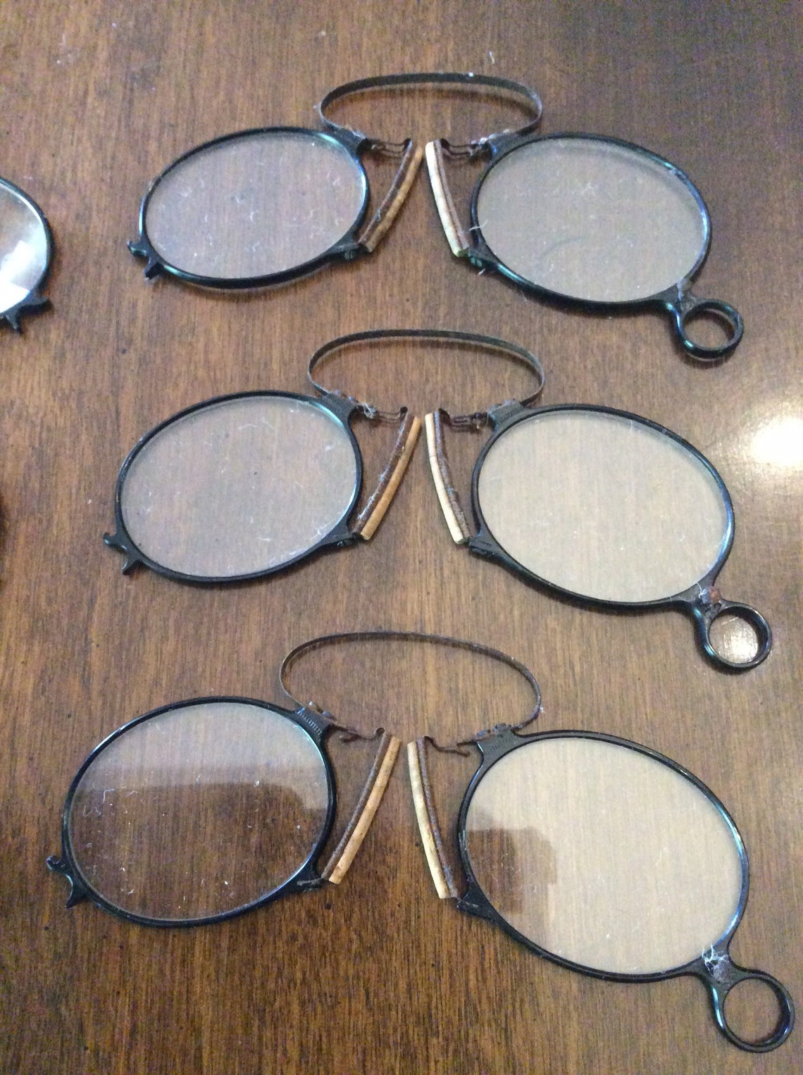 6 pair vintage Antique nose pinch nez reading glasses Etsy