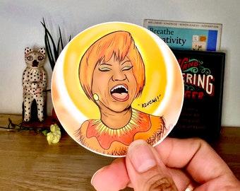 Celia Cruz circle stricker