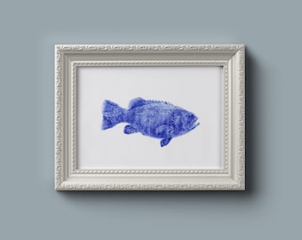Blue Fish *Original Artwork*