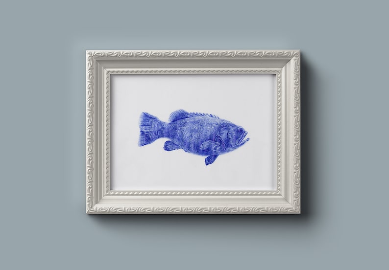 Blue Fish *Original Artwork* Blue Fish *Original Artwork*