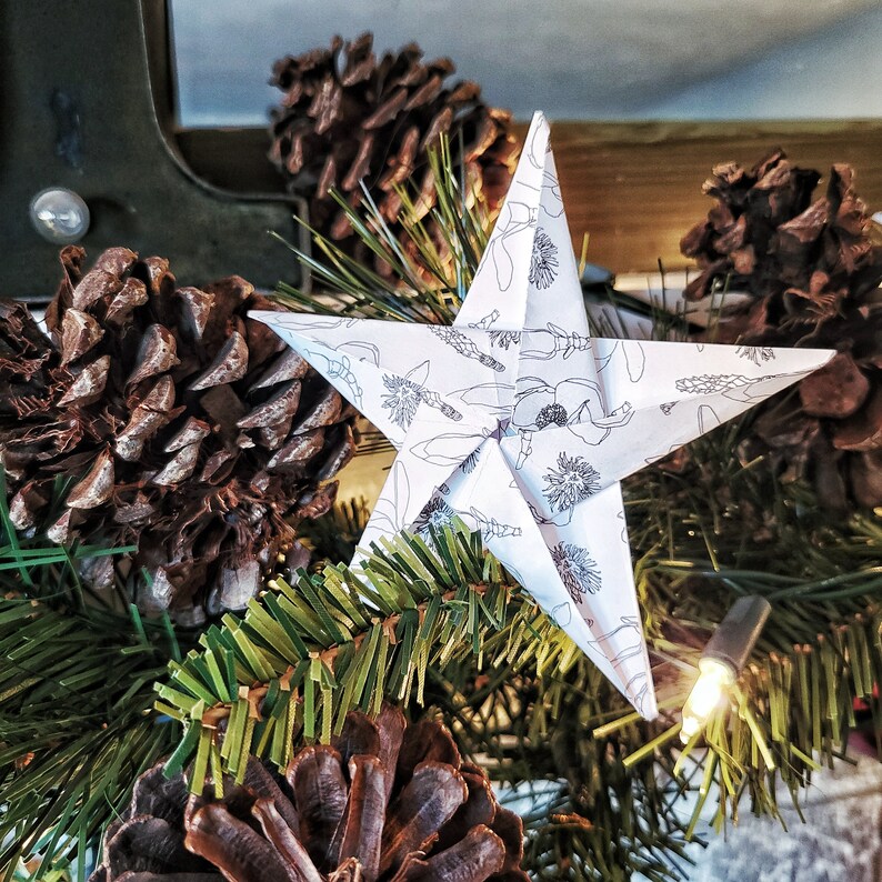 DIY Printable Origami Star Paper, 7 Pattern Pack for Instant Download ...