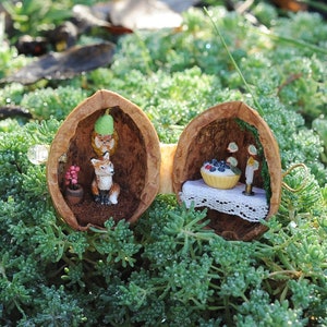 Miniature in nutshell “Fox house”