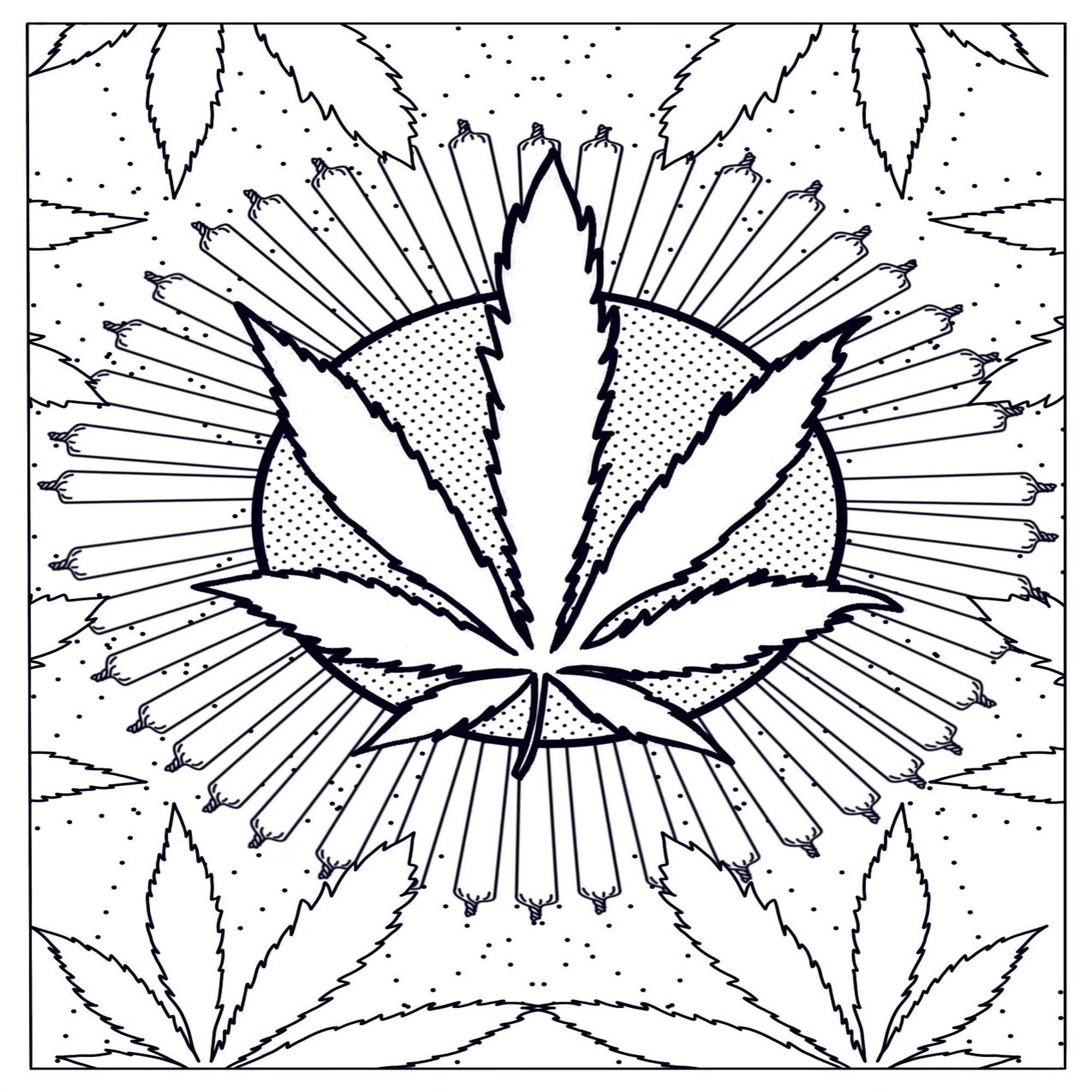 Pothead Printable Stoner Coloring Pages 40 - ke2vn6o