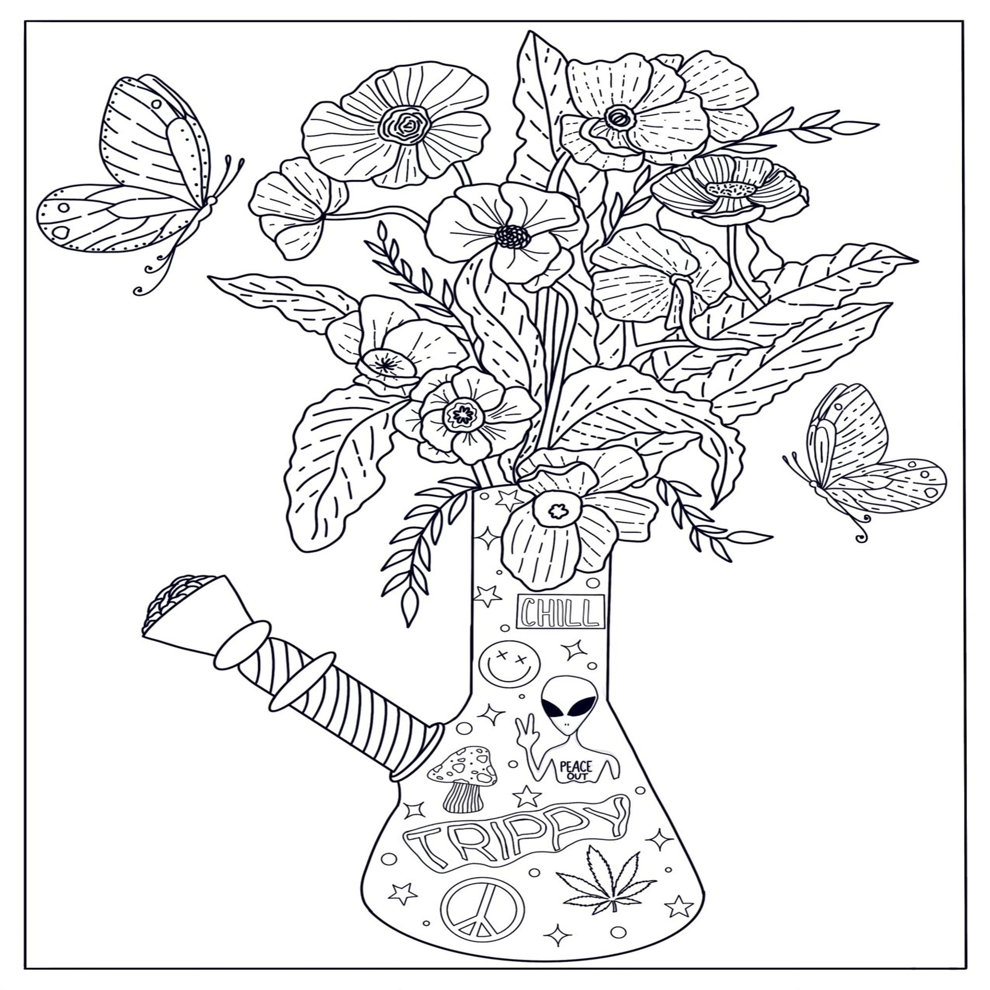 adult coloring pages already colored