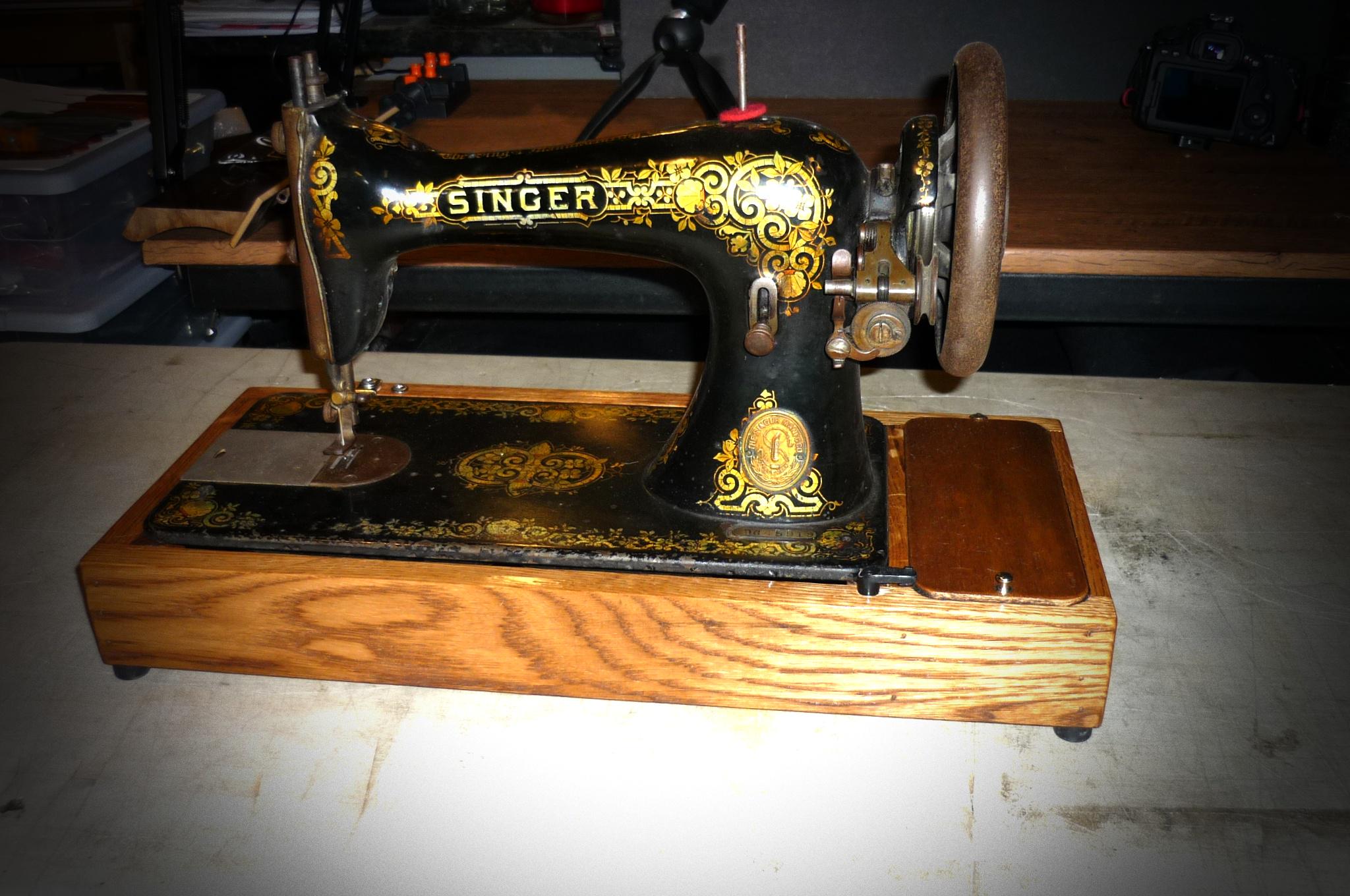 アンティーク シンガー ゴールド スフィンクス ミシンハンドミシン