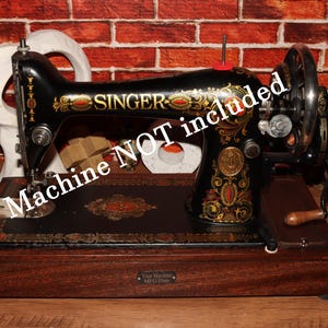 Singer sewing Machine BASE, Exotic Asian hardwood for full size machines. 15,66,201,27/127