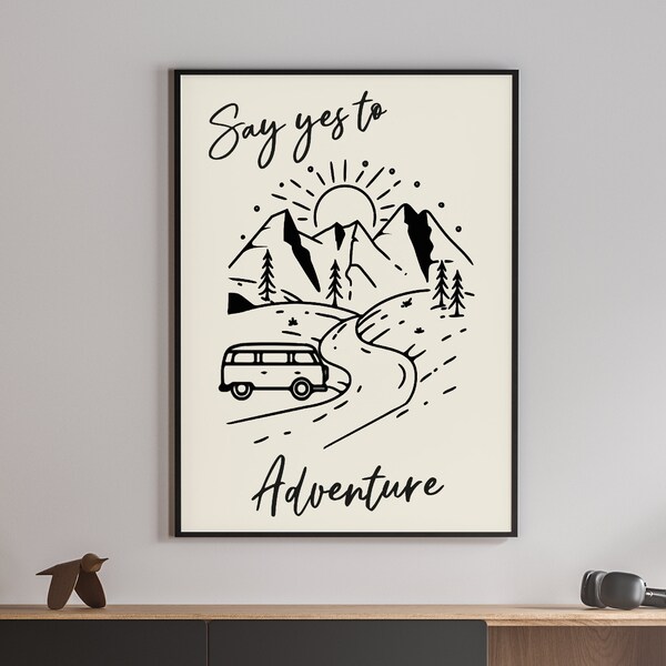 T5/T6 Vanlife Print Campervan Poster Camp Print Custom Camping Print For Couples Gift Art RV Accessories Camping Gift A3 A4 A5 Artwork