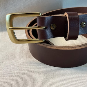 Belt | Brown Wide  | Leather Belt For Men and  women l Dad Birthday Gift l Son Birthday Gift